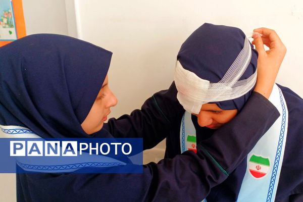 بیست و هفتمین مانور زلزله و ایمنی در دبیرستان مهر نیشابور