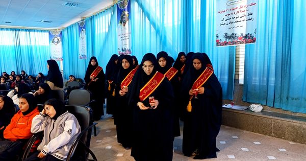 آیین سوگواری ایام فاطمیه در دبیرستان حضرت زینب(س) اسدآباد