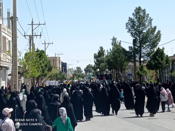 حضور پر شکوه مردم شهرستان جاجرم در راهپیمایی روز جهانی قدس
