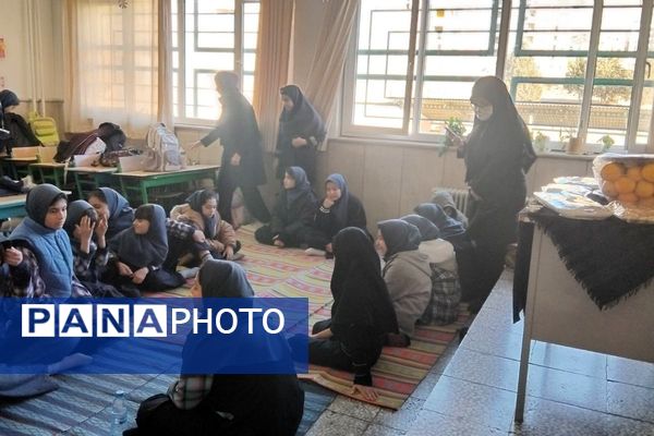 مراسم ویژه شهادت حضرت فاطمه زهرا (س) در مدرسه نرگس پردیس