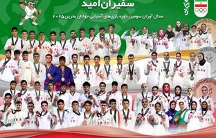 پرداخت پاداش مدال‌آوران ایران در بازی‌های آسیایی جوانان بحرین