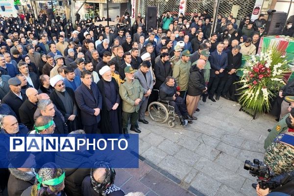 تشییع پیکر مطهر شهدای گمنام در کردستان 