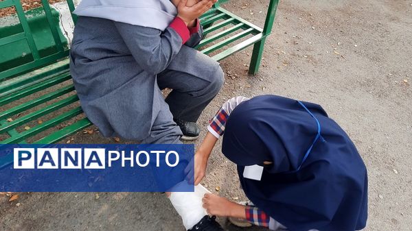 مانور زلزله در دبستان پنجم مهر