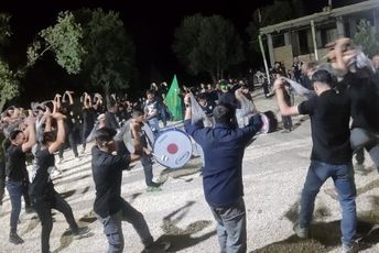 شور حسینی در شب نهم محرم، هیئت قمربنی‌هاشم روستای شیاسی