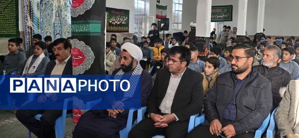 جلوه‌ای ماندگار از ارادت دانش‌آموزان بافق به شهدا