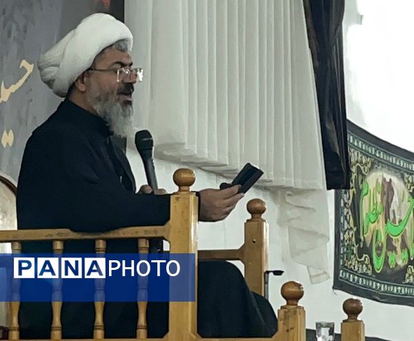 حضور امام جمعه کاشمر در جمع عزاداران روستای ممرآباد