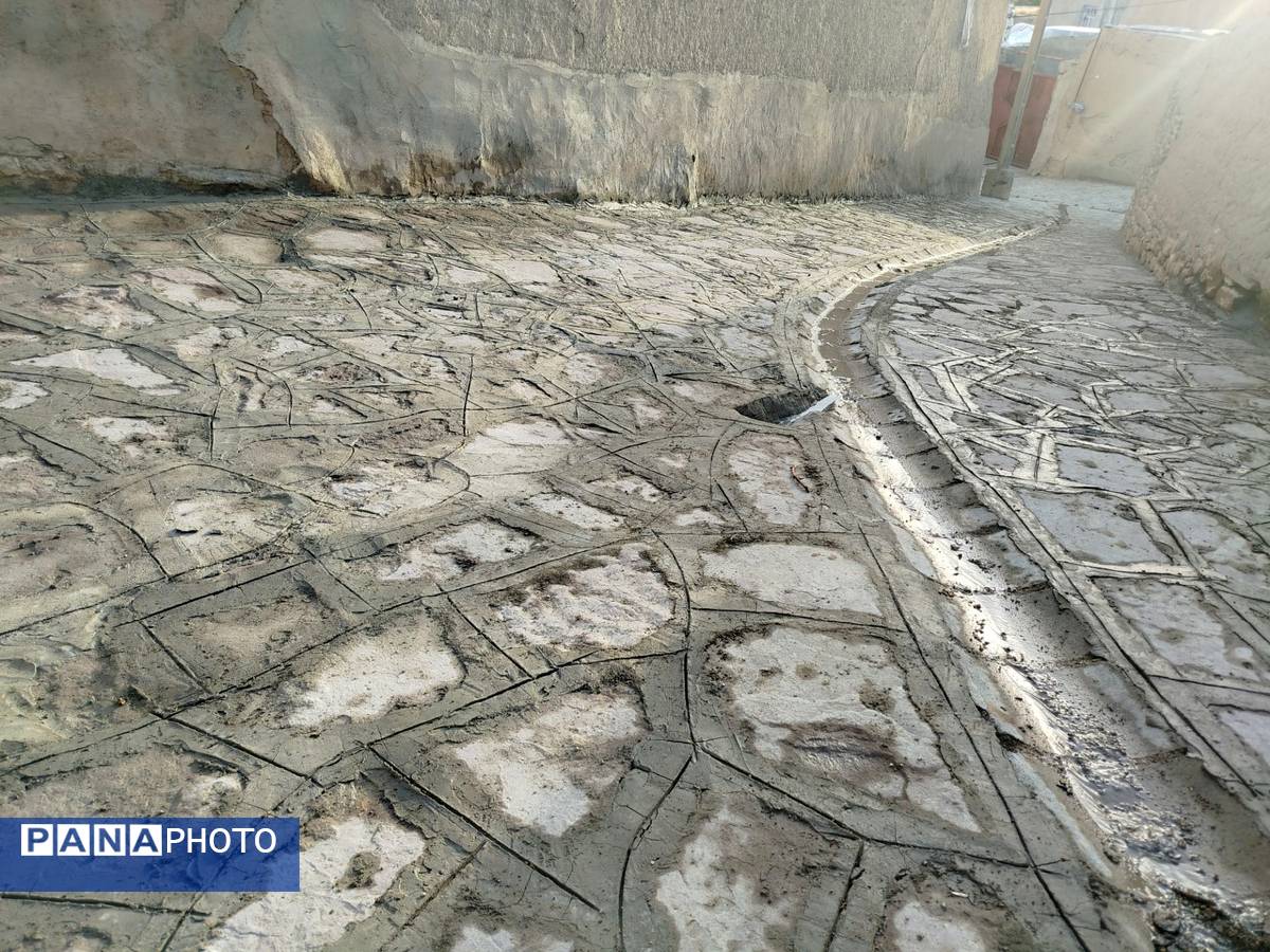 اجرای پروژه سنگ فرش روستای گزکوه 