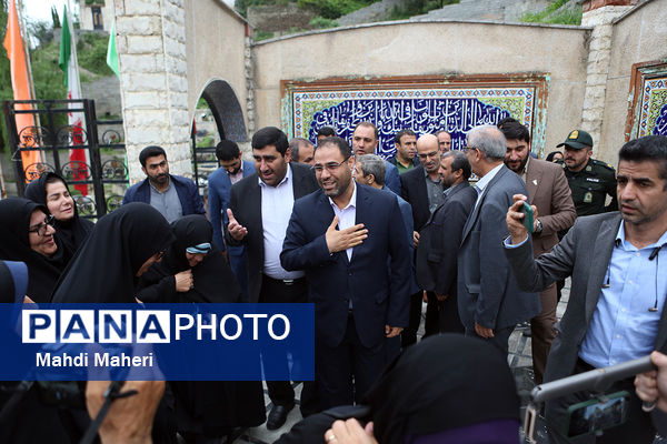 بازدید نماینده دولت و وزیر آموزش و پرورش از پروژه‌های عمرانی شهرستان سوادکوه