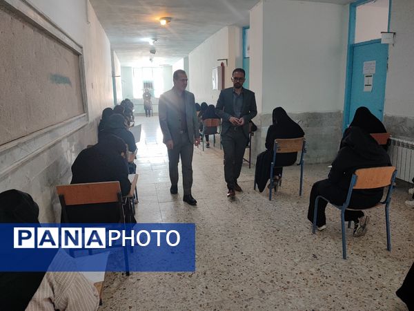 بازدید مدیر آموزش و پرورش مانه و سملقان از حوزه‌های امتحانات نهایی