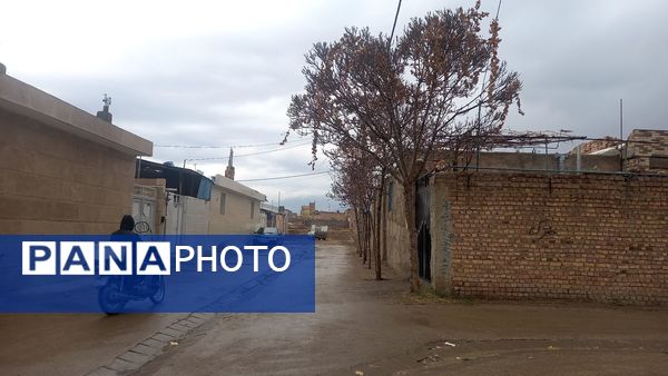 بارش  باران پاییزی در نیشابور