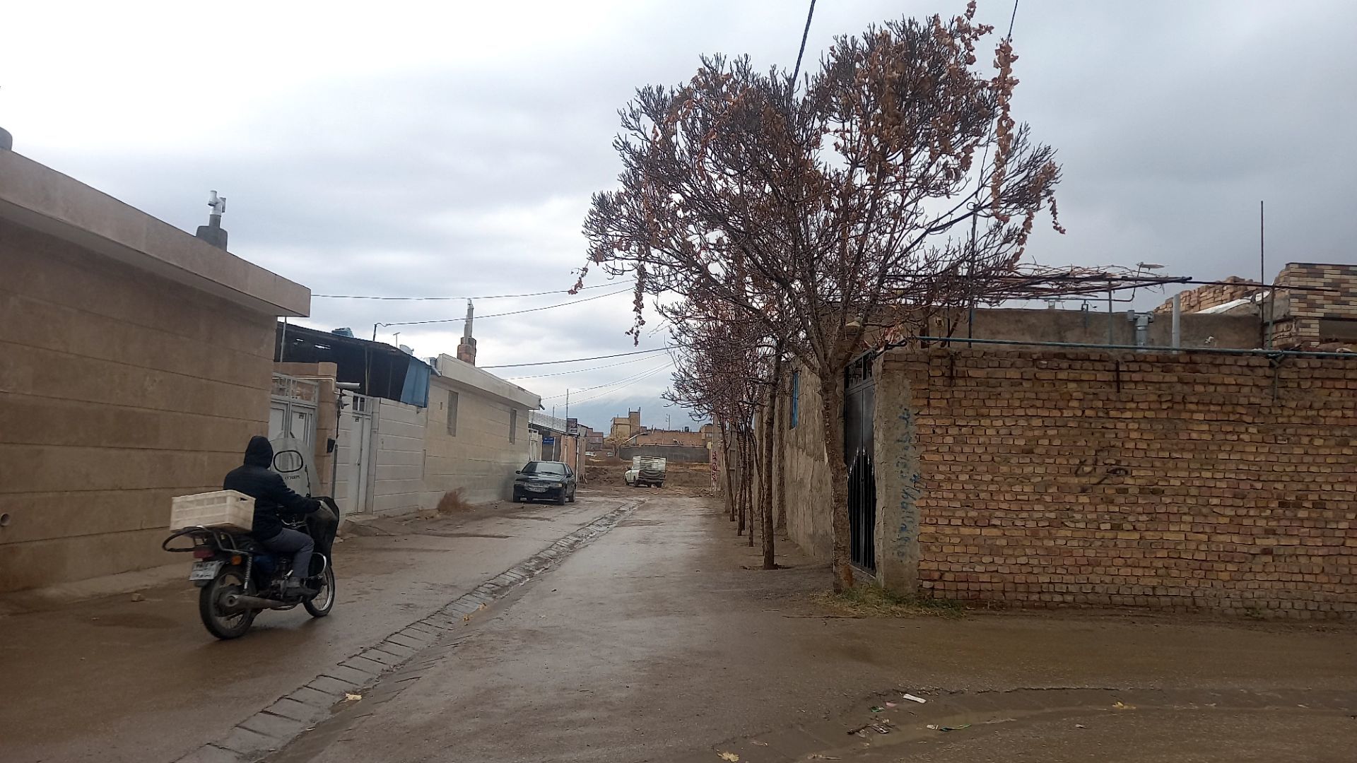 بارش  باران پاییزی در نیشابور