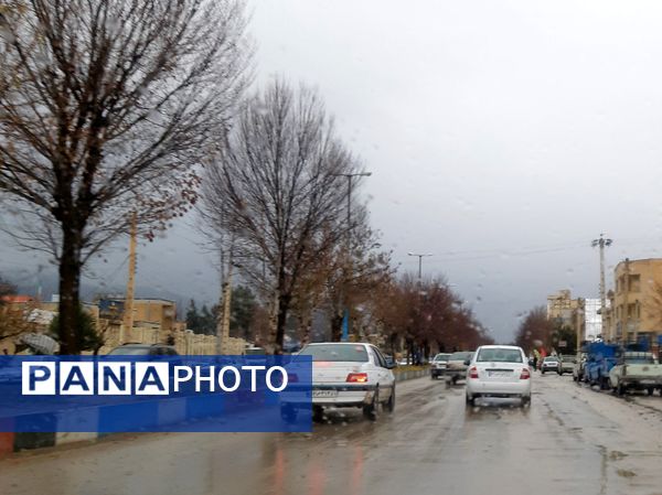 لردگان زیر باران، طراوت زمستانی در دل کوهستان