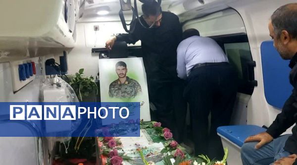 پیکر شهید فاتحی، در آغوش مجلس حسینی آرام گرفت 
