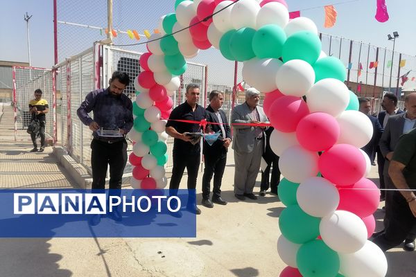 آیین افتتاح زمین‌های چمن مصنوعی آموزش و پرورش ناحیه ۳شیراز 