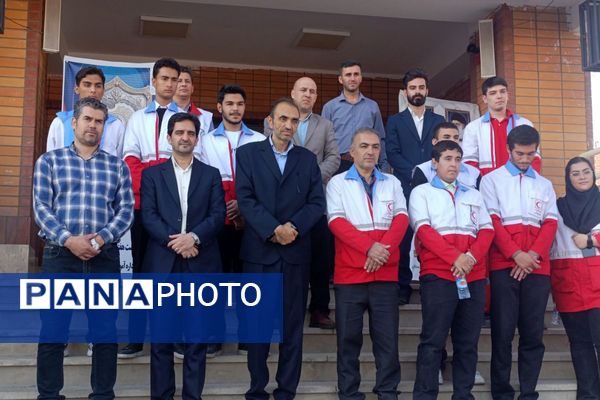 مراسم پدافند غیرعامل در دبیرستان بشارت بهارستاندو