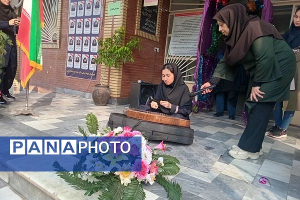 مانور بازگشایی مدارس در دبیرستان جمشیدنژاد شهرستان آمل 