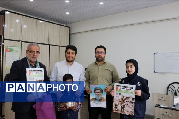 پویش پشتیبانی از جبهه مقاومت لبنان و فلسطین در اداره‌کل آموزش‌ و پرورش استان خراسان رضوی