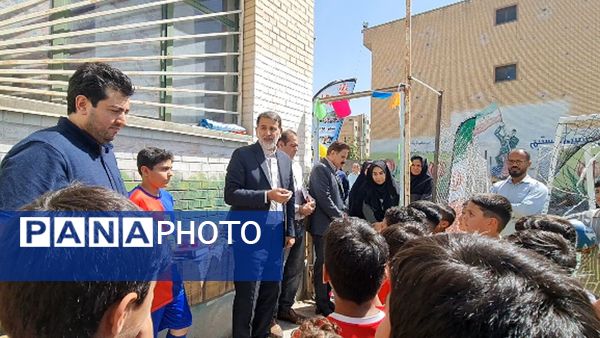 آیین افتتاح طرح «میدان همدلی» در مدارس ناحیه 2 کرج و شهرستان فردیس  