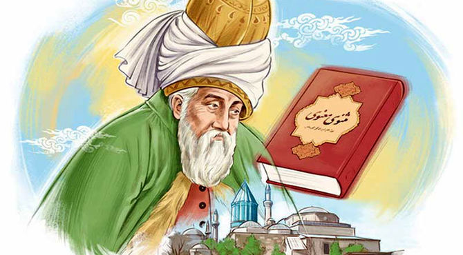 آشنایی دانش‌آموزان مدرسه شهید باهنر مروست با مولانا