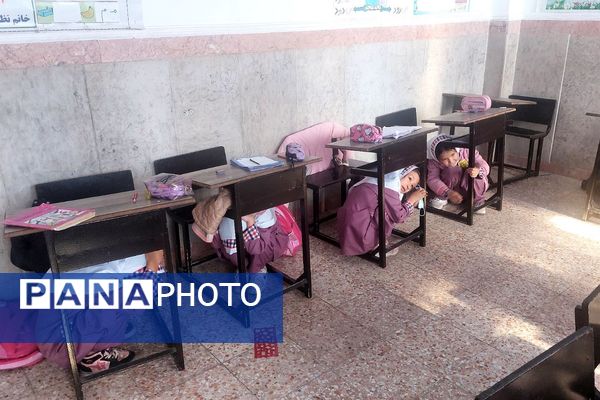 مانور زلزله در مدارس شهرستان ملارد