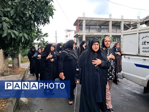 پیاده‌روی جاماندگان اربعین در قائمشهر 
