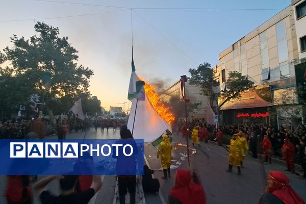 برپایی مراسم خیمه سوزان عصر عاشورا به یاد خاندان پاک اباعبدالله(ع)