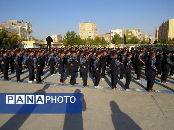 آغاز روزی پرنشاط با اجرای ورزش صبحگاهی در مدارس بجنورد 