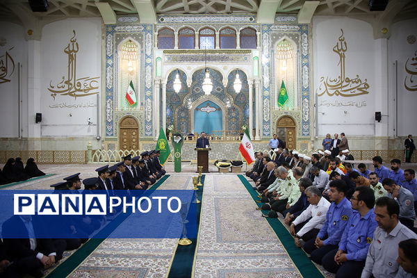 آیین سیاهپوشی حرم حضرت معصومه(س) در آستانه ماه عزاداری سیدالشهدا(ع)