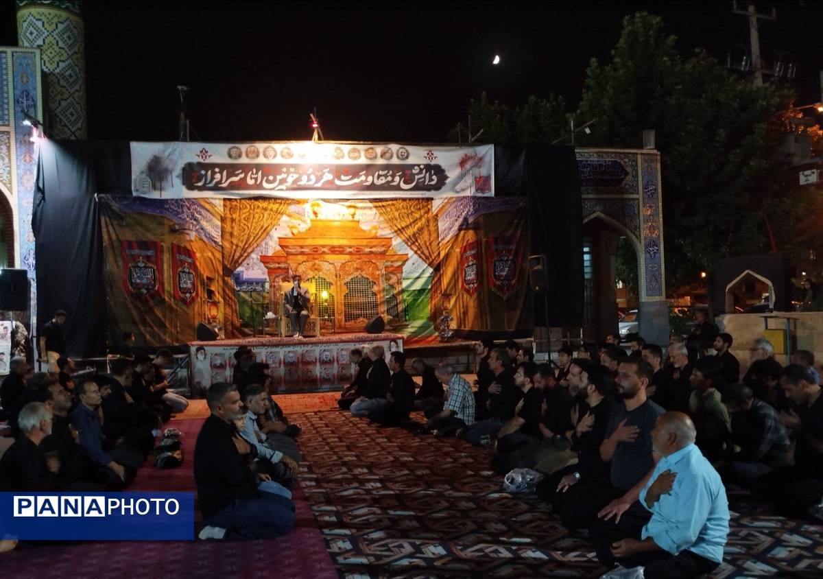 مراسم شب ششم  محرم در گلزار شهدای نیشابور
