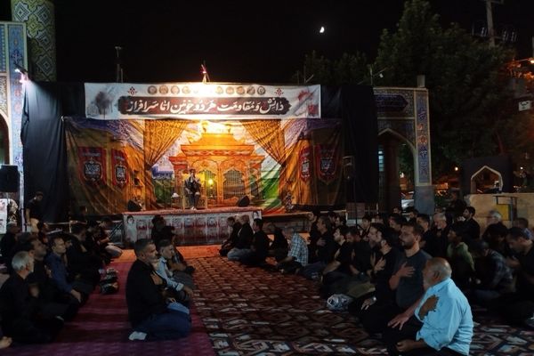 مراسم شب ششم  محرم در گلزار شهدای نیشابور