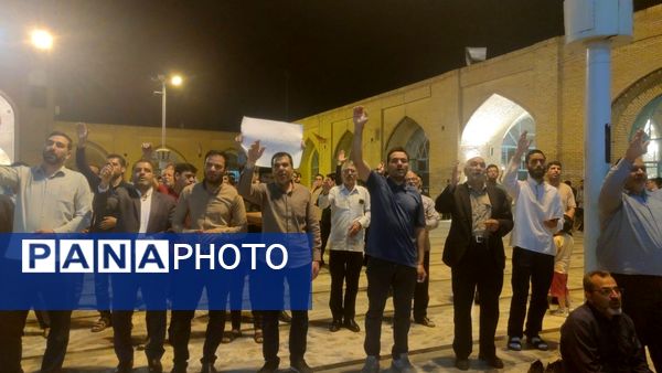 تجمع مردم نیشابور برای محکومیت حملات آمریکا و رژیم صهیونسیتی به تاسیسات هسته ای ایران 