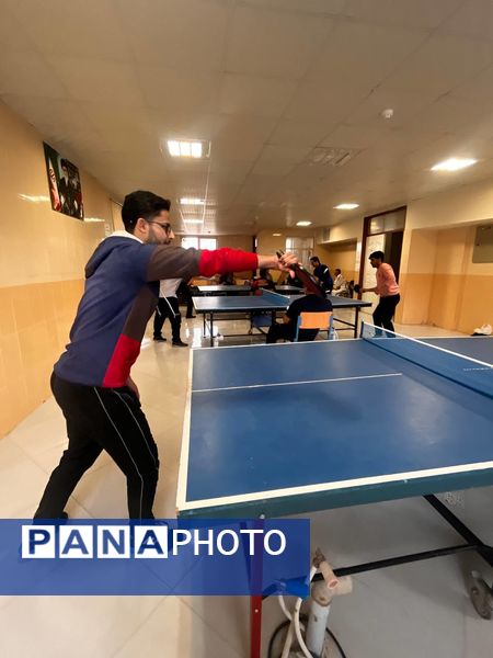 رقابت ورزشی تنیس روی میز فرهنگیان در نوخندان