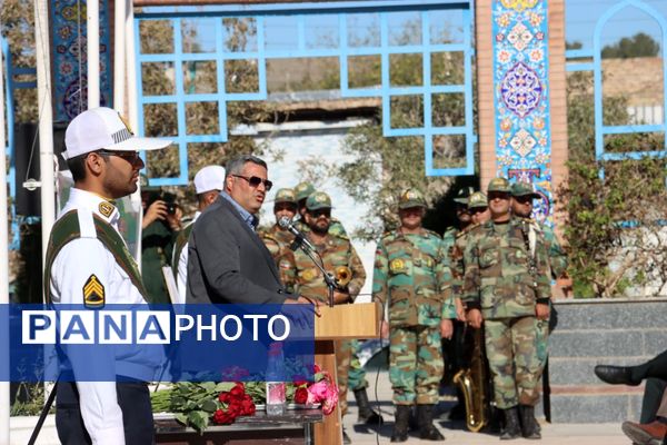 آئین عطرافشانی مزار شهدا، همزمان با هفته نیروی انتظامی