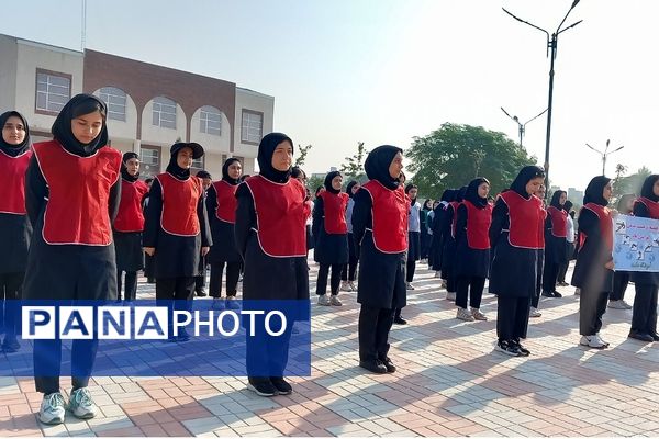 مراسم هفته تربیت‌بدنی در دبیرستان حکمت بهارستان‌۲ 