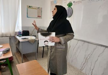 زنگ کتاب و کتابخوانی این بار در دبستان دخترانه علمدار تفت