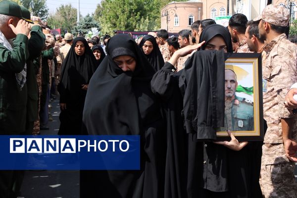 تشییع پیکر شهید نارنجی در ارومیه