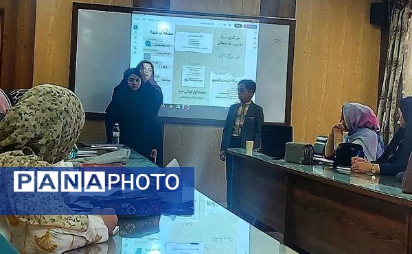 جلسه اول دوره بازیگری صدا در خبرگزاری پانا آذربایجان شرقی