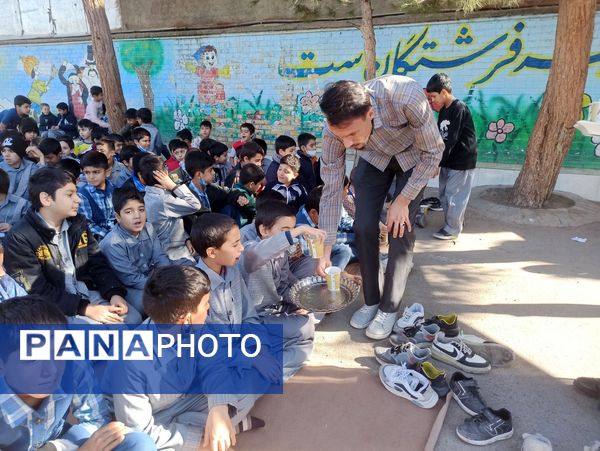 مراسم عزاداری حضرت زهرا (س) در دبستان پسرانه فضیلت 