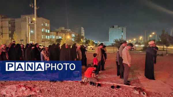 رصد ماه گرفتگی باتلسکوپ در هیئت الزهرا نیشابور 