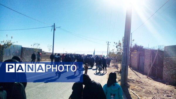برپایی هیئت حسینی به مناسبت شهادت حضرت زهرا در روستای ارغا