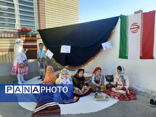 دانش‌آموزان دبستان نیک‌اندیشان چناران با جشن فرهنگ روستا و عشایر، اصالت ایرانی را زنده کردند