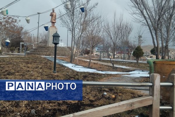 برف زمستانی در شهرستان بن 