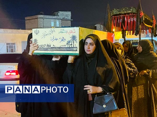 عشق و شور مردم میناب در تشیع پیکر شهدای گمنام