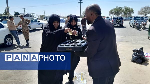 بازارچه مقاومتی در گلزار بهشت فضل نیشابور 