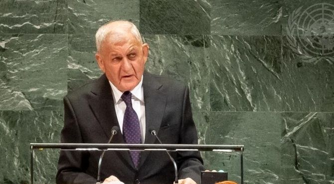 رئیس‌جمهور عراق: حوادث فلسطین لکه ننگی بر پیشانی بشریت است