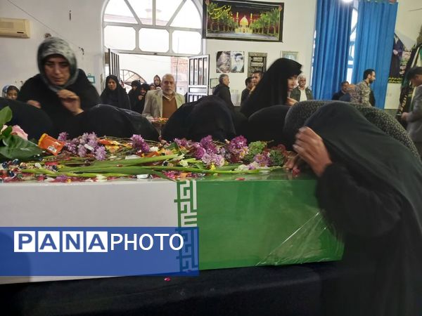 مراسم تشییع پیکر مطهر شهید گمنام در شهرستان بندرترکمن