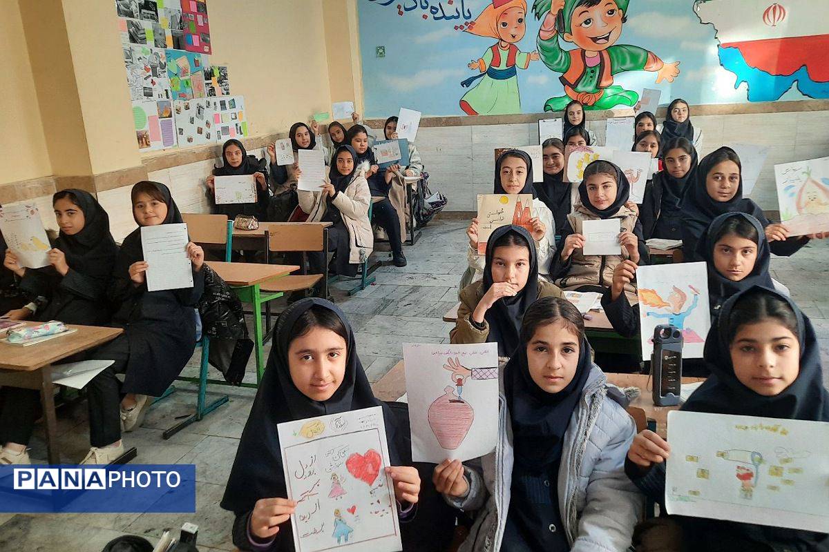 هفته کتاب و کتابخوانی در مدرسه مریم بهارستان دو