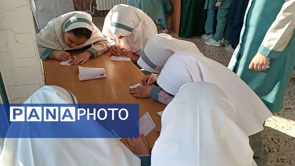 تمرین مردم سالاری در دبستان لطیفه، دانش‌آموزان پای صندوق‌های رأی رفتند