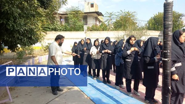 آموزش رژه نظامی برای دختران فاطمی