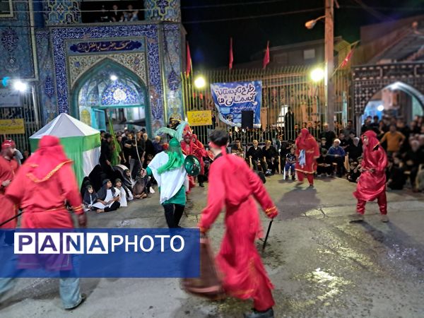 آیین خیمه سوزان در مسجد ابوالفضل قائمشهر